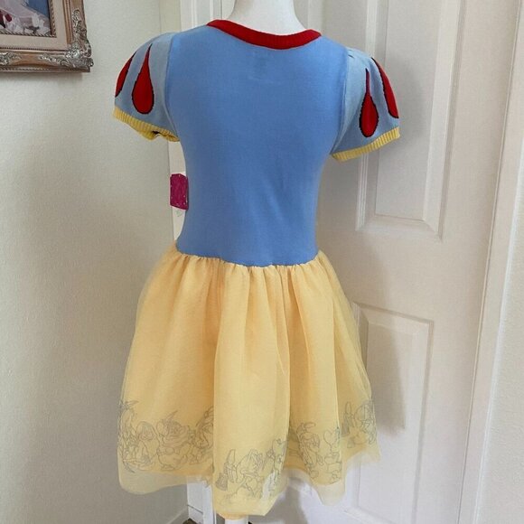 Target Girls' Snow White Seven Dwarfs Cosplay Dress Light Blue Yellow Size XL - Picture 10 of 12